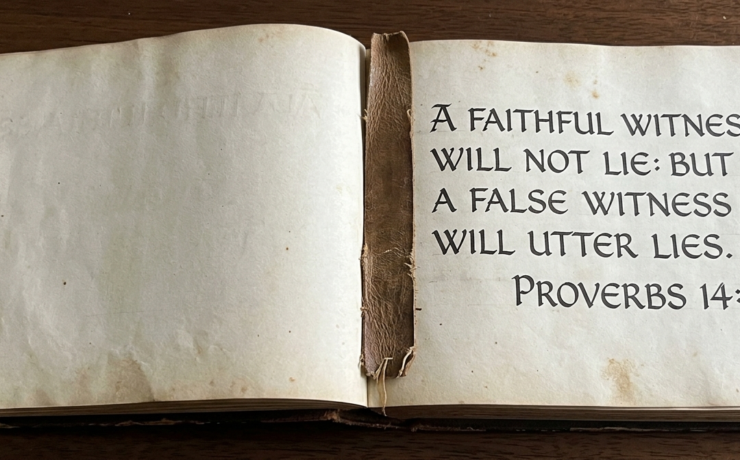 When Life is Surrounded by Lies Without Love. Prov 14:5